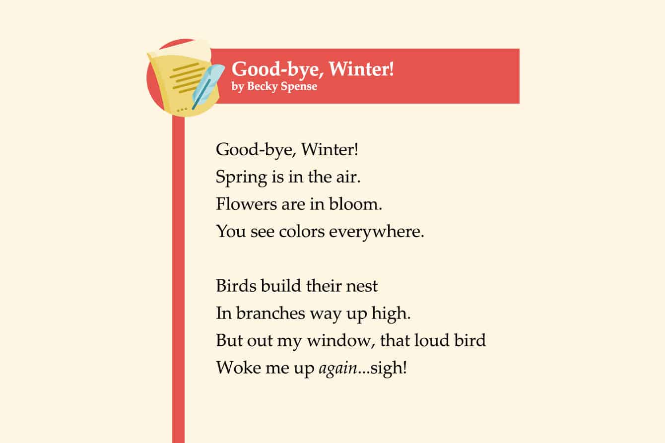 1st grade poems