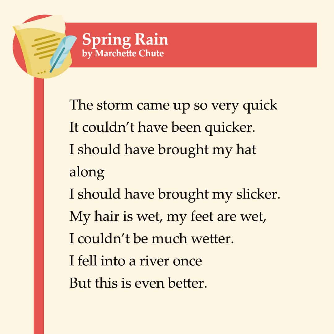 spring rain poem