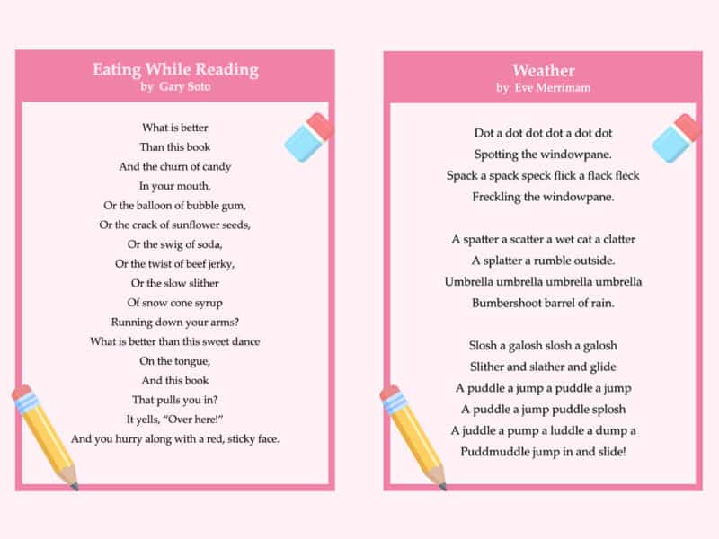3rd grade poems