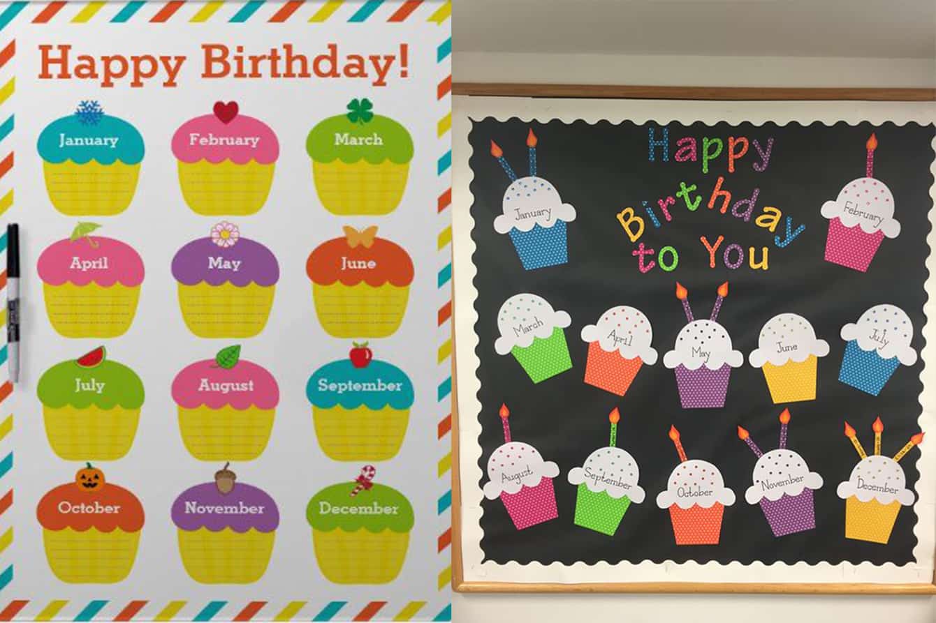 Birthday board classroom