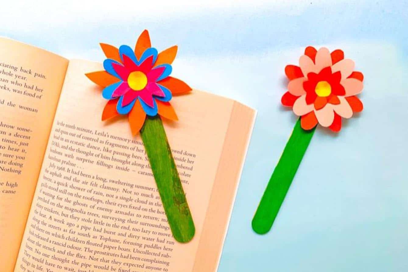 30 Pcs Flowers Bookmarks Book Notes Paper Page Holder Reading Supplies New 