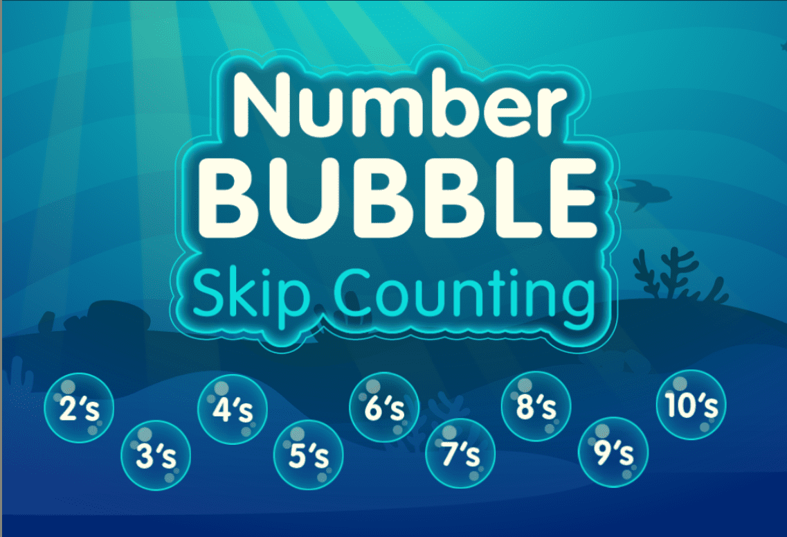 number bubble skip counting
