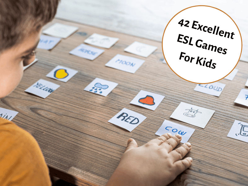 42 Excellent Esl Games For Kids