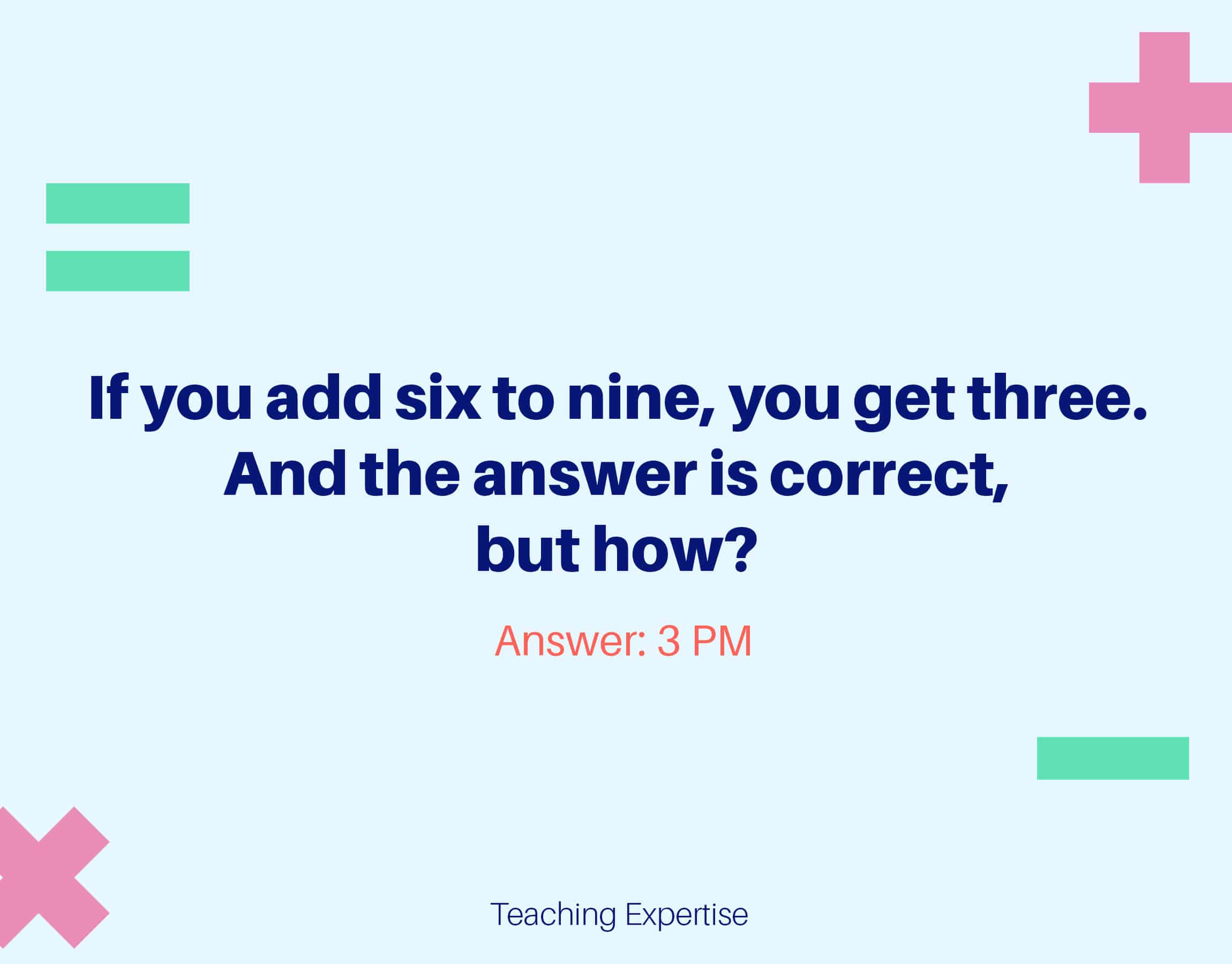 math riddle 30 math riddle 30