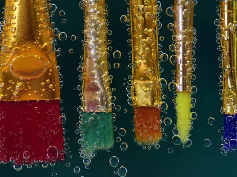 bubble painting ideas
