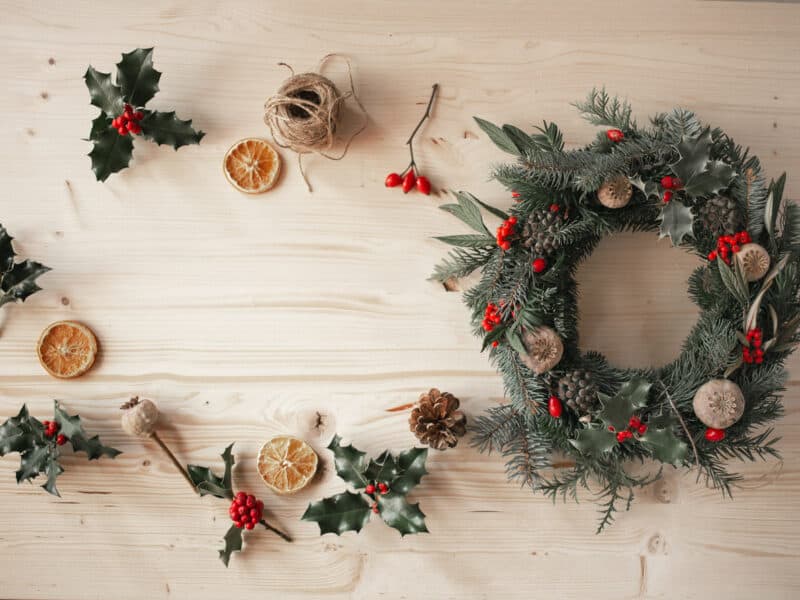 homemade christmas wreath ideas
