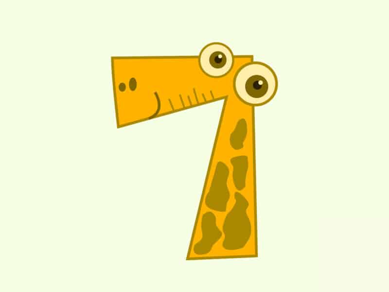 number 7 preschool activities