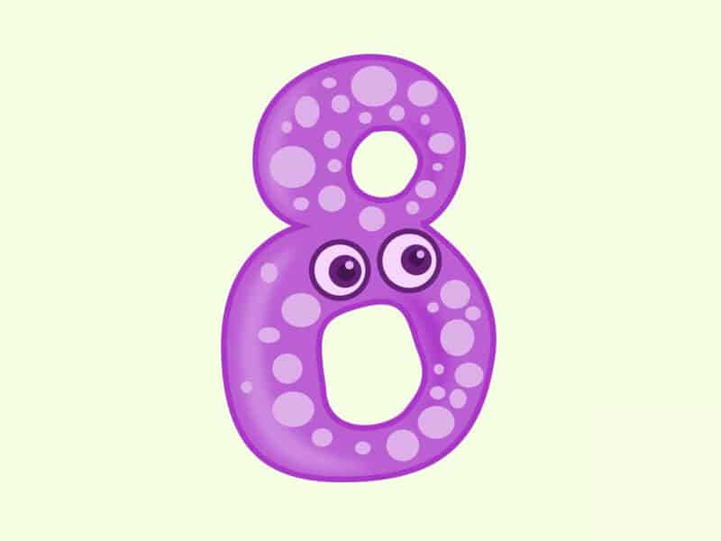 number 8 preschool activities