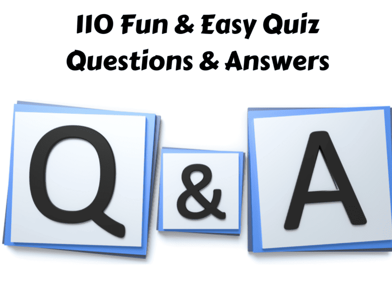 110 Fun & Easy Quiz Questions & Answers - Teaching Expertise