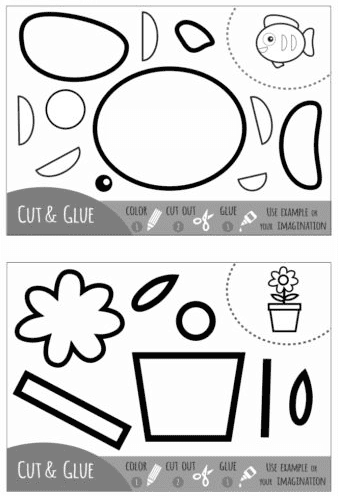 10 Coloring & Cutting Activities For Beginner Learners - Teaching Expertise