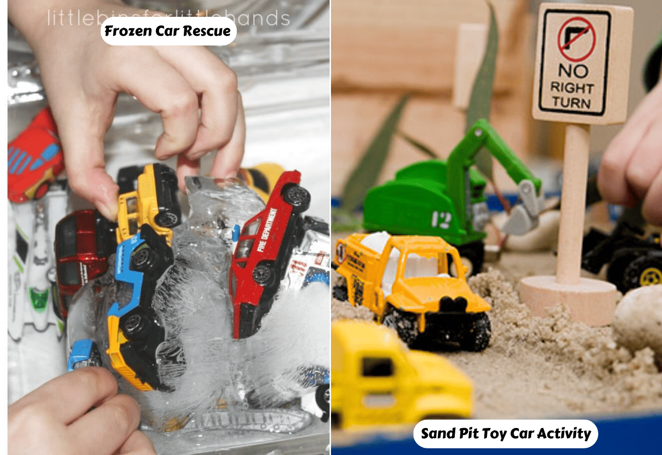 Montessori Inspired Activities for Pre-Schoolers: Car Parking Game