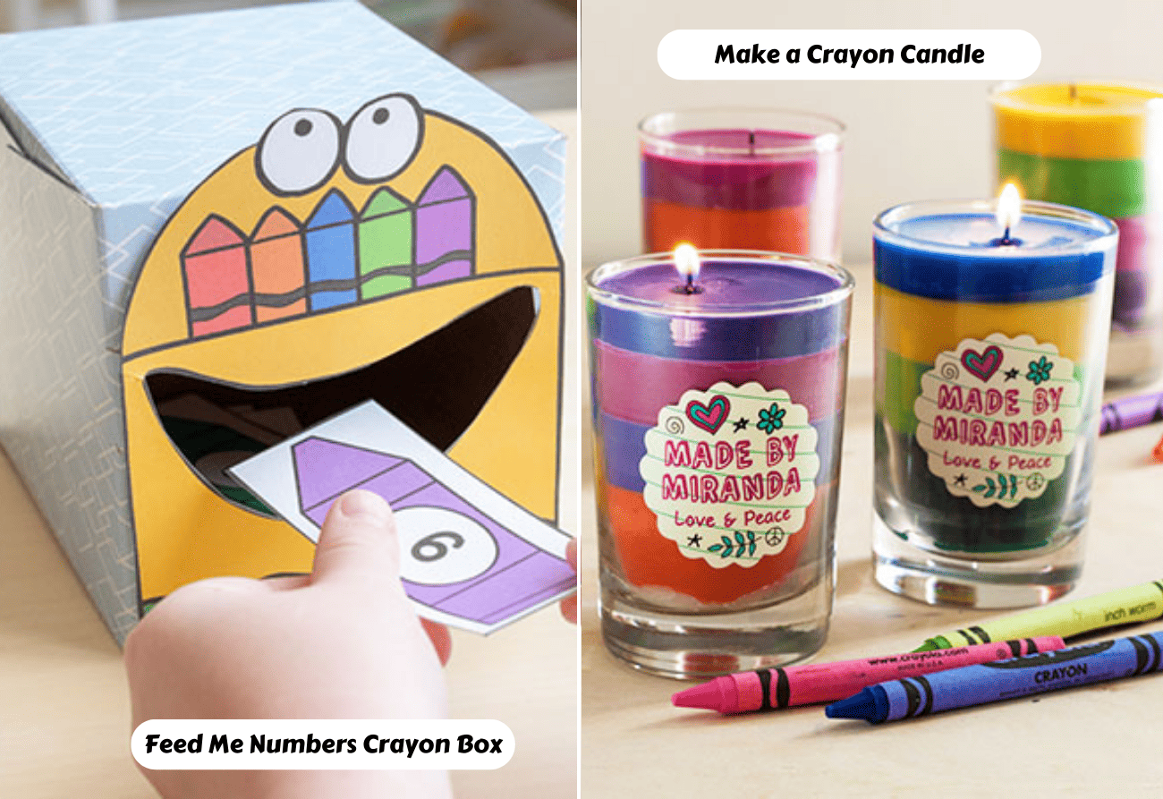 Box of Crayons Reproducible Pattern