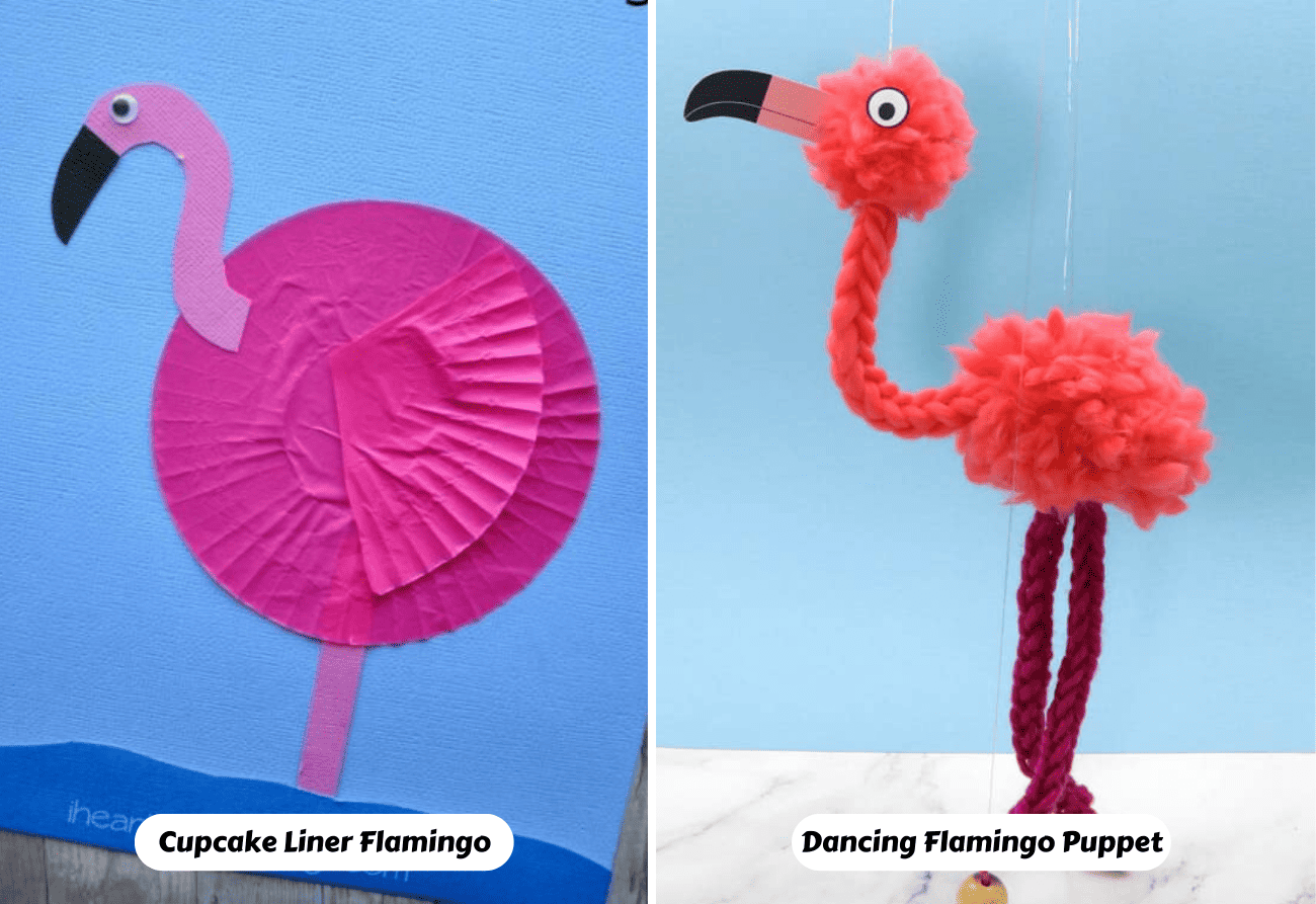 Flamingo with dangly legs diy – Craft Enablers