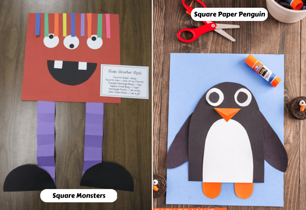 square shape crafts and activities