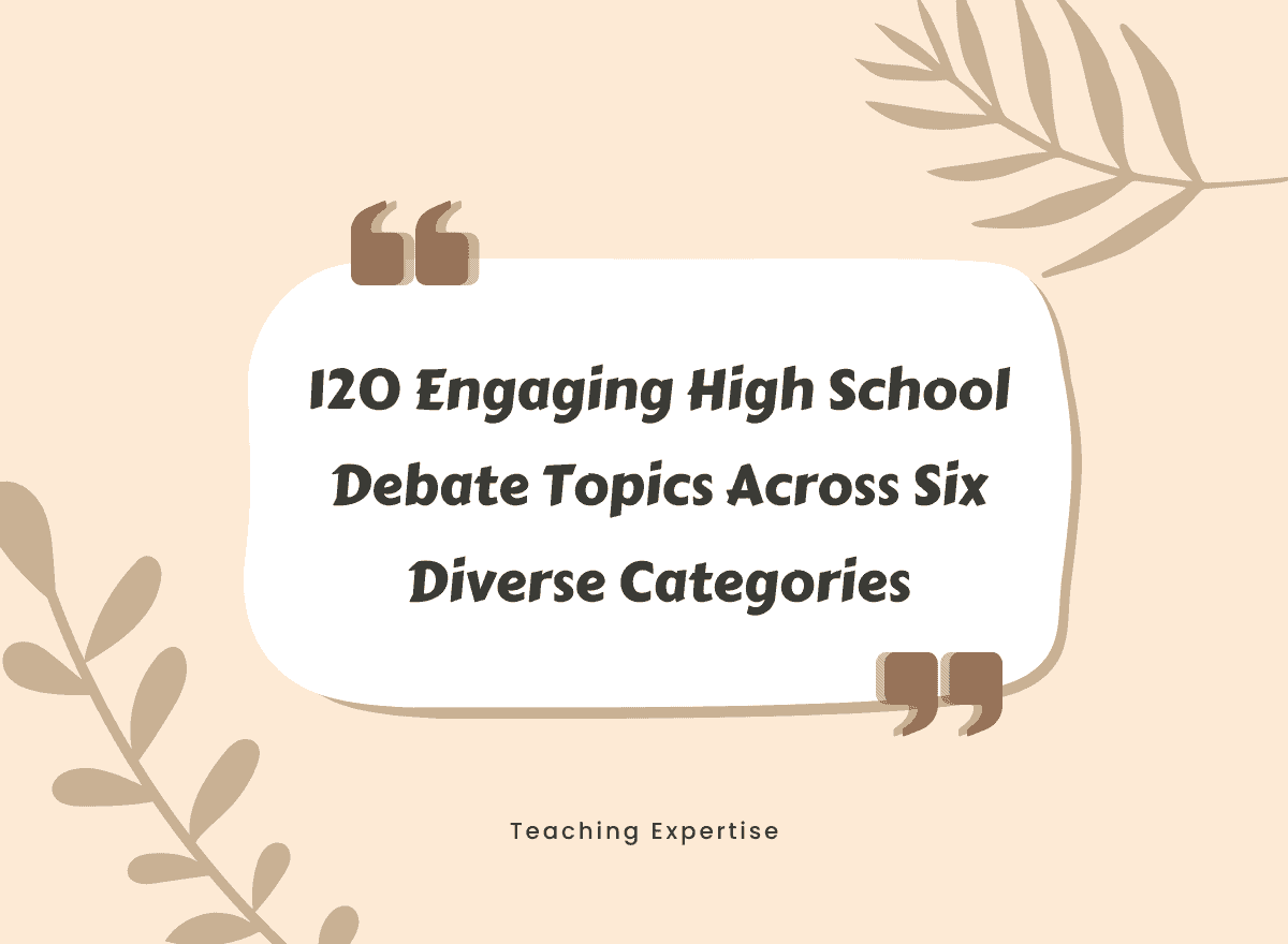 high school speech and debate topics
