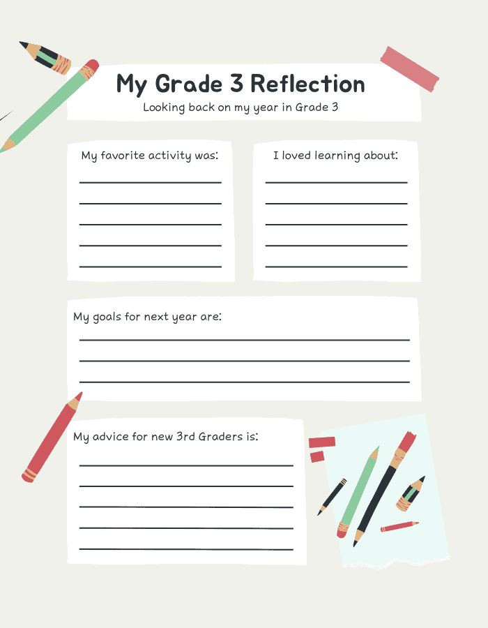 end of the year reflection essay