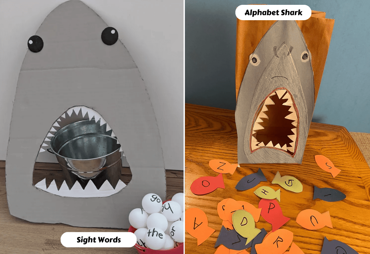 Feed the Shark Alphabet Game for Kids - Toddler Approved
