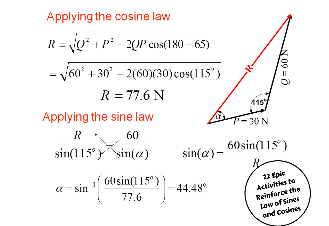 homework 5 law of sines