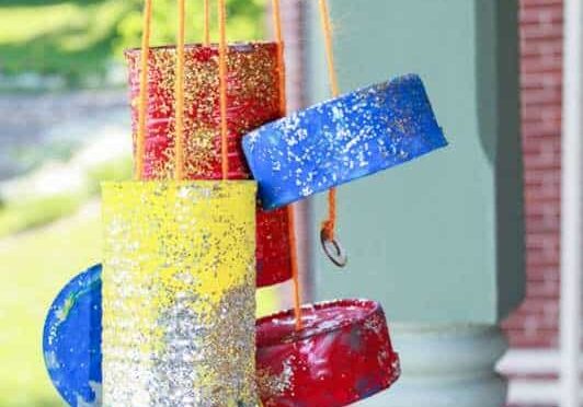 home made wind chimes