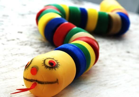 plastic bottle cap snake plastic bottle cap snake